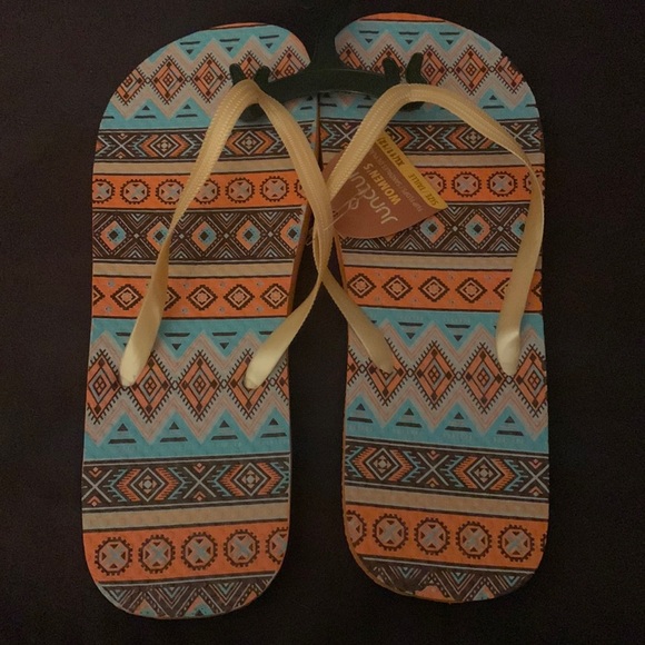 Aztec Flip Flops - Picture 1 of 1